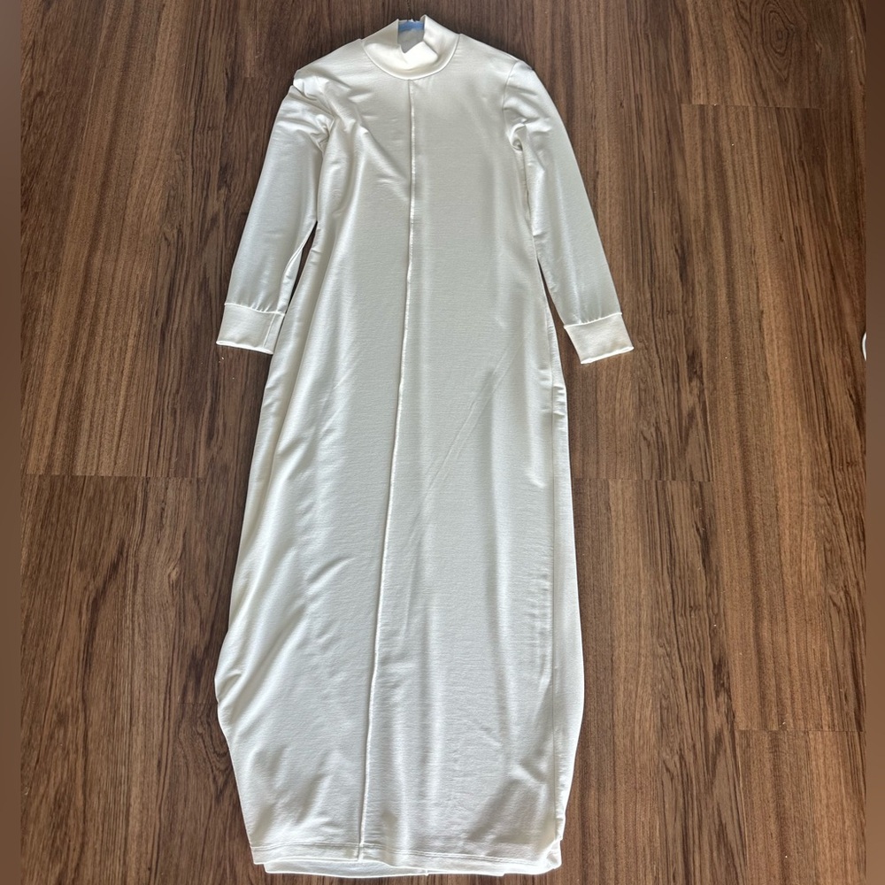 KHAITE The Devon Dress in Cream - Picture 6 of 7
